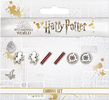 Official Harry Potter Gryffindor Set of 3 Stud Earrings