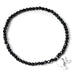 Barbie Sterling Silver Silhouette & Black Onyx Bead Bracelet