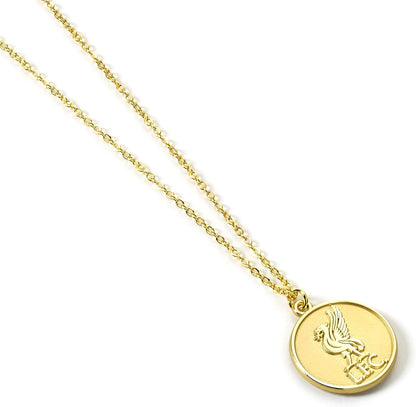 The Carat Shop Liverpool Football Club Gold Tone Crest Necklace