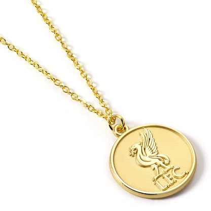The Carat Shop Liverpool Football Club Gold Tone Crest Necklace