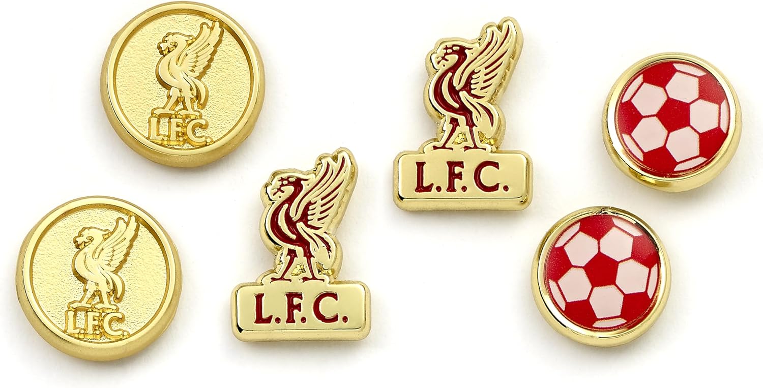 Liverpool Football Club Stud Earrings Set of 3 Pairs
