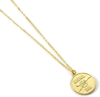 The Carat Shop Arsenal Football Club Gold Tone Crest Necklace