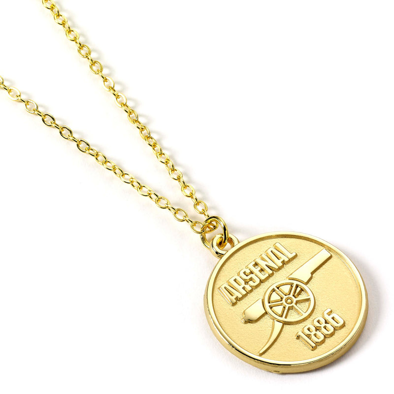 The Carat Shop Arsenal Football Club Gold Tone Crest Necklace