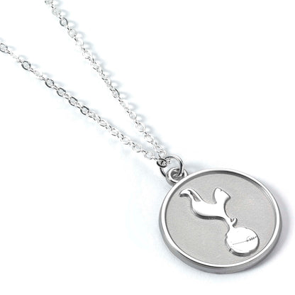 Football Club - Tottenham Hotspur Silver Tone Disc Necklace