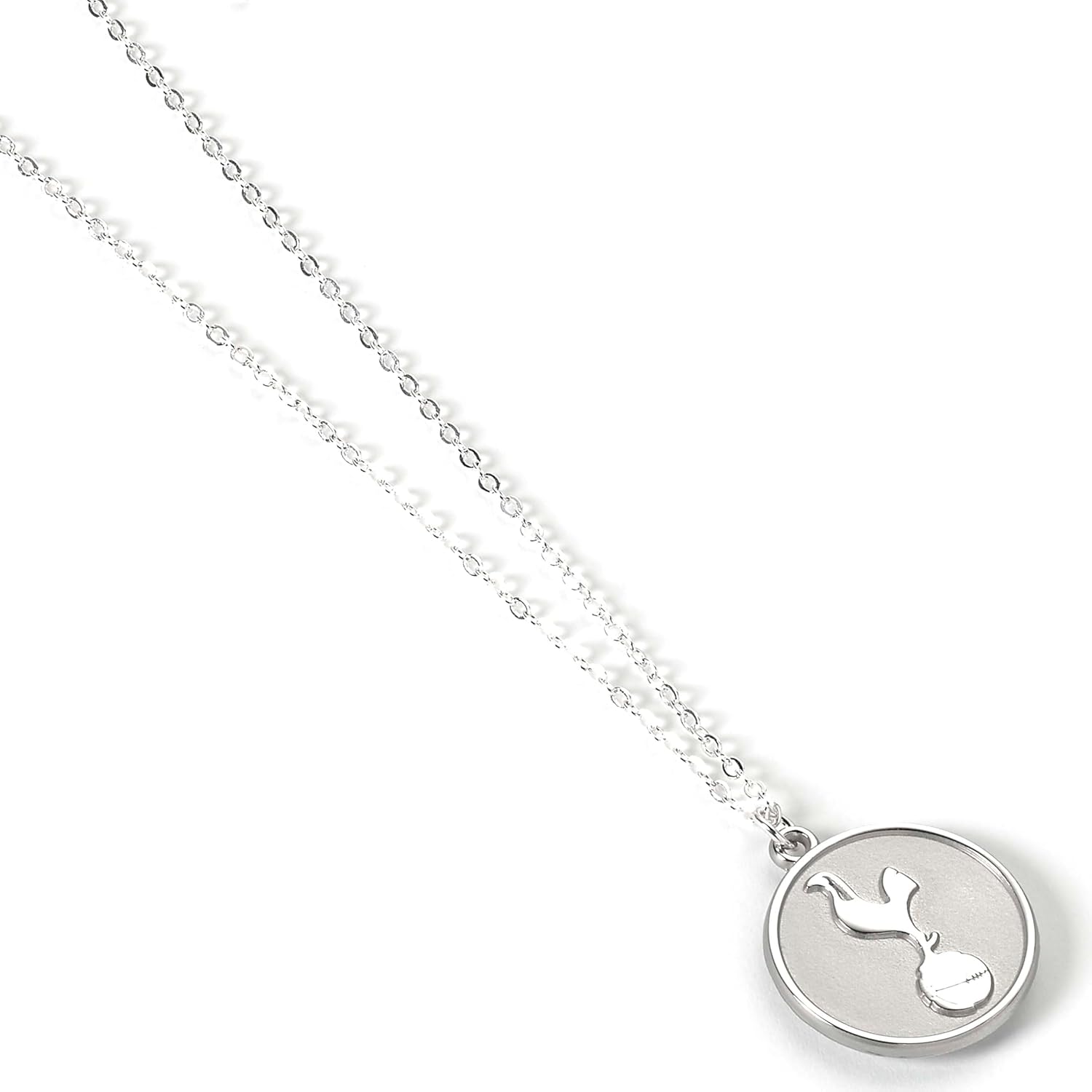 Football Club - Tottenham Hotspur Silver Tone Disc Necklace