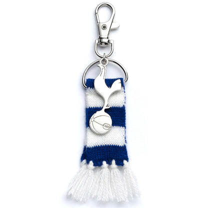 The Carat Shop Tottenham Hotspur Football Club Blue Stripe Scarf and Cockerel Backpack Hanger