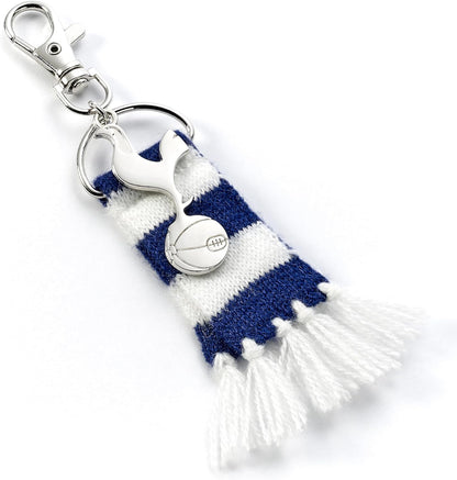 The Carat Shop Tottenham Hotspur Football Club Blue Stripe Scarf and Cockerel Backpack Hanger