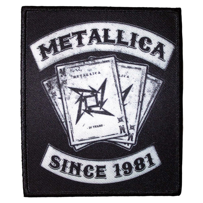 Metallica - Metallica Printed Patch: 30Th Anniversary Playing Card (Standard)