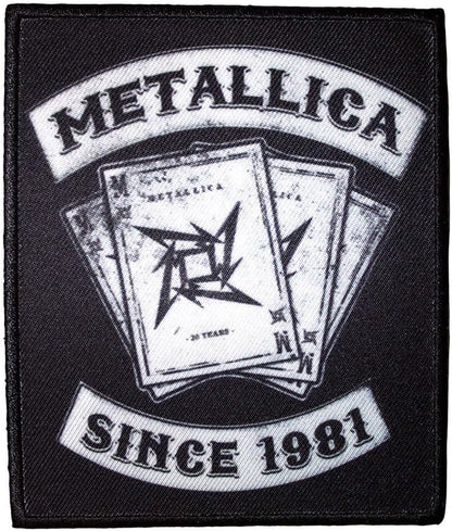 Metallica - Metallica Printed Patch: 30Th Anniversary Playing Card (Standard)