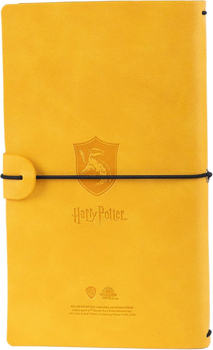 Grupo Erik Reisetagebuch zum Selberschreiben Harry Potter Hogwarts Hufflepuff Bullet Journal Dotted Notizbuch Leder (synthetisch) Tagebuch für Erwachsene Kinder Notizbuch Klein Notizbuch Gepunktet