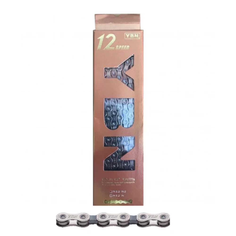 YABAN CHAIN 12V. YBN S12 Silver 126 Maillots in Box Unisex-Adult, Silver, EU