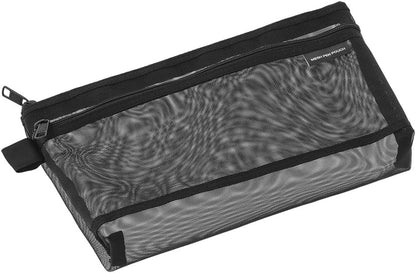 DESIGNPHIL Midori 41832006 Pen Case, Mesh Pen Pouch, Black A