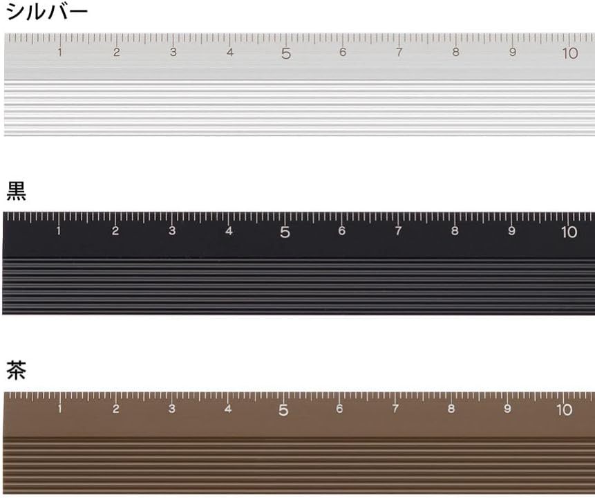 Midori Aluminium Ruler - Silver