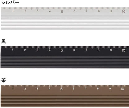 Midori Aluminium Ruler - Silver