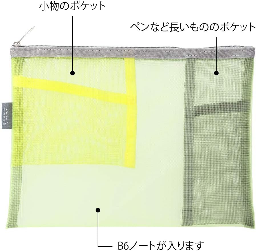 Midori Mesh Pouch, Pen Case, Tool Pouch