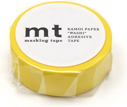 MT Washi Masking Tape - Matte Yellow - 1 Roll