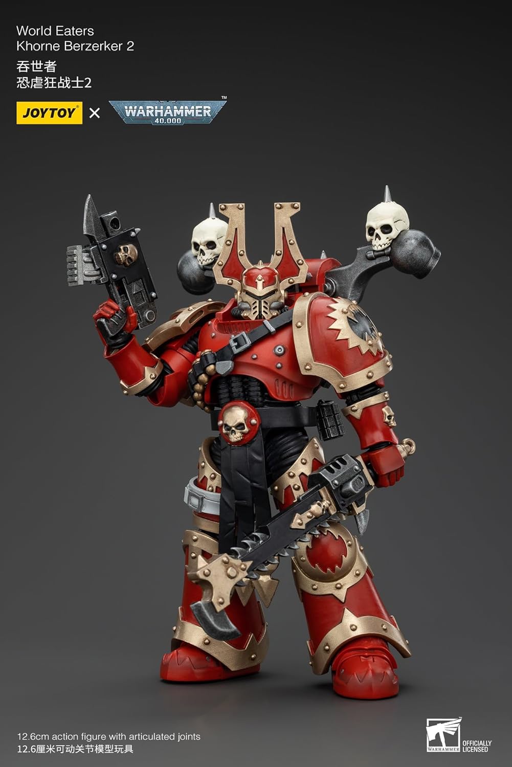 JoyToy Warhammer 40k: World Eaters Khorne Berzerker 2 1:18 Scale Action Figure