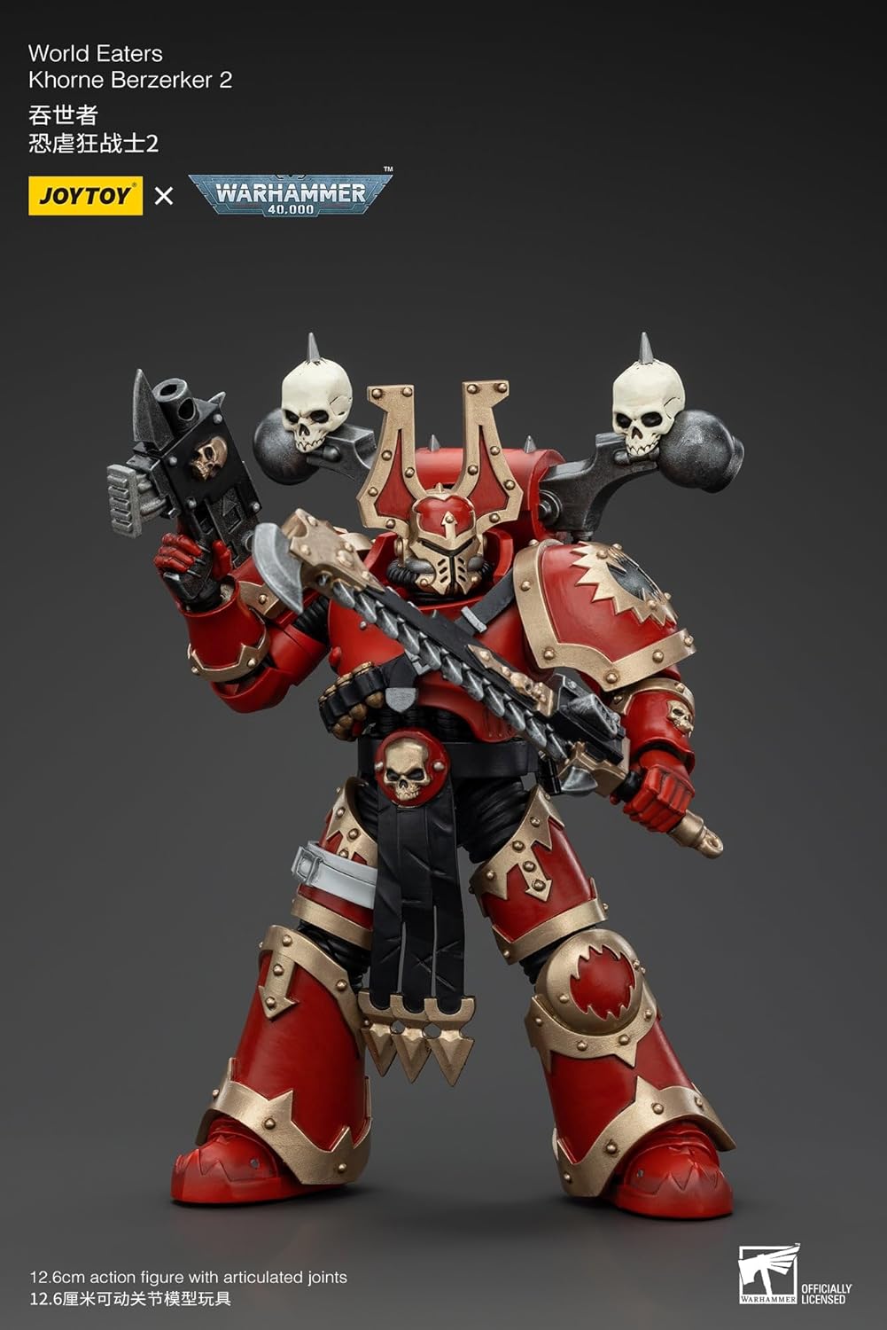 JoyToy Warhammer 40k: World Eaters Khorne Berzerker 2 1:18 Scale Action Figure