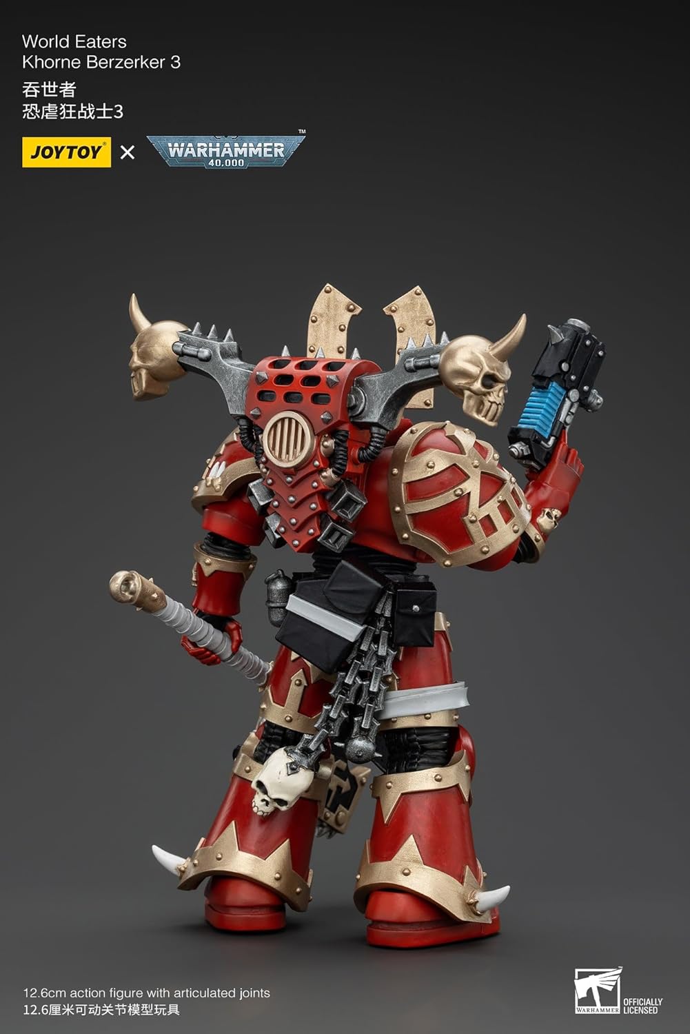 JoyToy Warhammer 40k: World Eaters Khorne Berzerker 3 1:18 Scale Action Figure