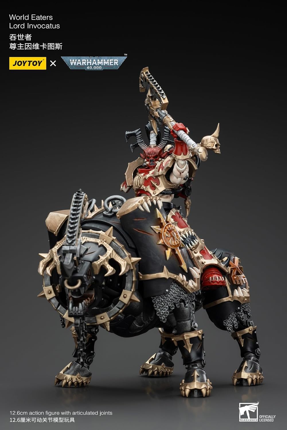 JoyToy Warhammer 40k: World Eaters Lord Invocatus 1:18 Scale Action Figure