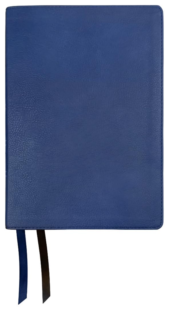 NASB 1995 Side-Column Reference Bible, Blue, Leathertex