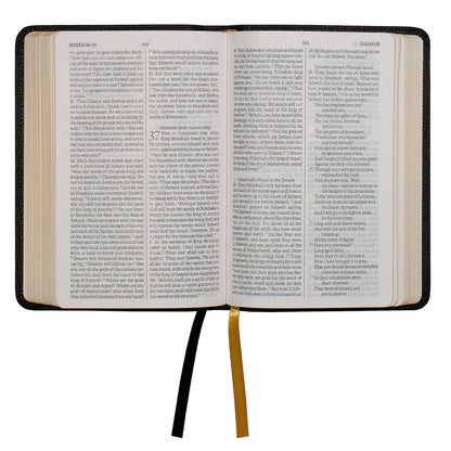LSB Compact Bible, Black Cowhide