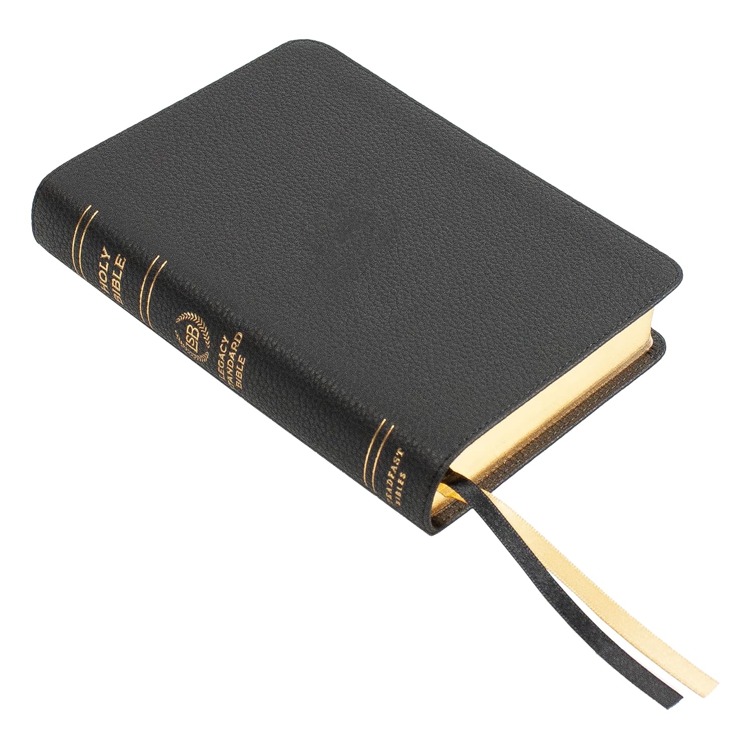 LSB Compact Bible, Black Cowhide