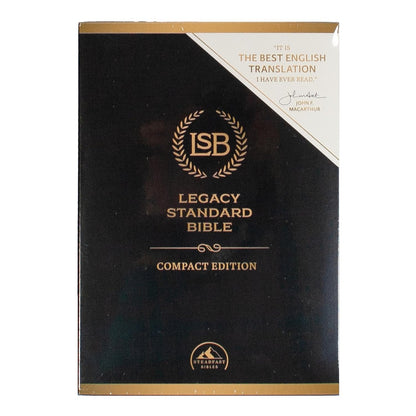 LSB Compact Bible, Black Cowhide