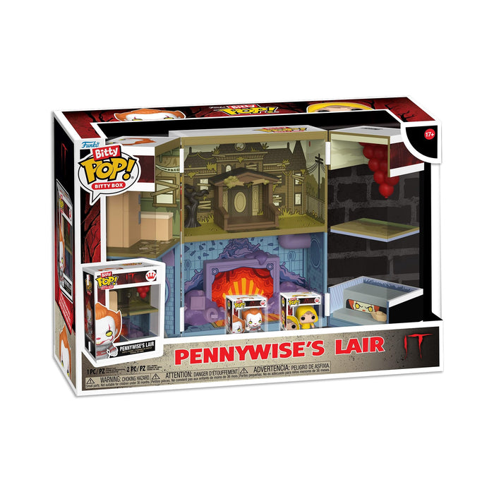 Funko Bitty Pop! Bitty Boxes: IT - Funhouse Playset With 2-0.9 Inch (2.2 Cm) tiny Mini Figures - Collectable Display Case With Interior Scene and Storage - Gift Idea - Official Merchandise
