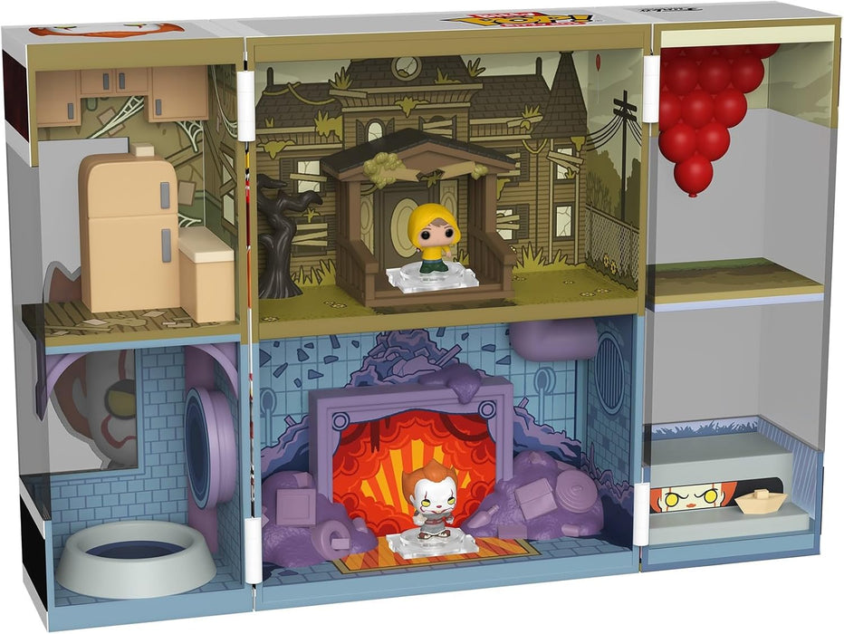 Funko Bitty Pop! Bitty Boxes: IT - Funhouse Playset With 2-0.9 Inch (2.2 Cm) tiny Mini Figures - Collectable Display Case With Interior Scene and Storage - Gift Idea - Official Merchandise