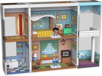 Funko Bitty Pop! Bitty Boxes: Lilo & Stitch - Lilo's Home Playset with 2-0.9 Inch Tiny Mini Figures - Disney: Lilo & Stitch - Collectible Display Case with Interior Scene and Storage