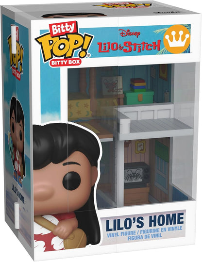 Funko Bitty Pop! Bitty Boxes: Lilo & Stitch - Lilo's Home Playset with 2-0.9 Inch Tiny Mini Figures - Disney: Lilo & Stitch - Collectible Display Case with Interior Scene and Storage