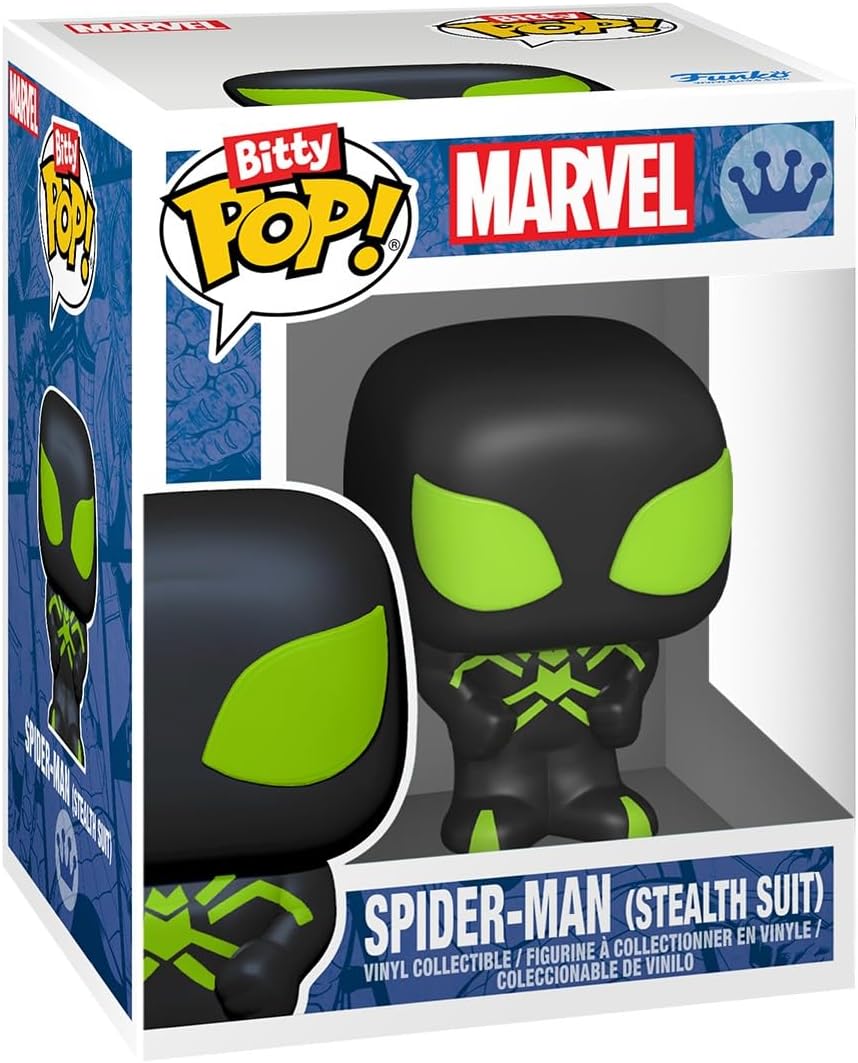 Funko Bitty Pop! Spider-Man - Miles Morales - 4 Pack - 1/6 Odds for Rare Chase Varian tand A Surprise Mystery Mini Figure - 0.9 Inch (2.2 Cm) - Marvel Comics Collectable - Gift Idea