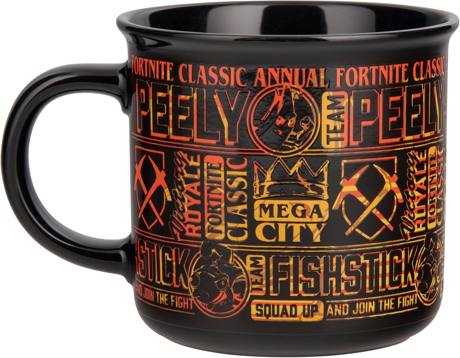 Paladone Fortnite Peely and Fishstick Heat Change Mug 350ml, Officially Licensed Ceramic Coffee Cup for Hot Drinks, Gamer Gift for Boys, Girls, Men, Women
