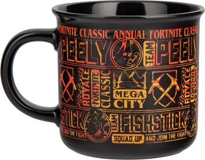 Paladone Fortnite Peely and Fishstick Heat Change Mug 350ml, Officially Licensed Ceramic Coffee Cup for Hot Drinks, Gamer Gift for Boys, Girls, Men, Women