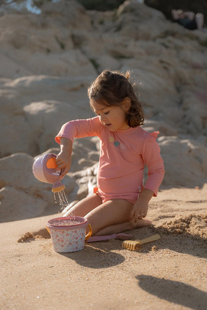 Little Dutch 2014446 strandset emmerset 5-delig - Pink Flowers