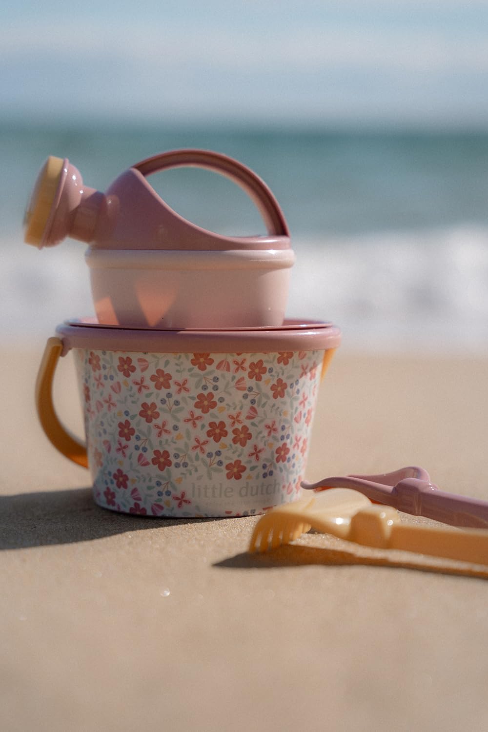 Little Dutch 2014446 strandset emmerset 5-delig - Pink Flowers