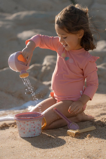 Little Dutch 2014446 strandset emmerset 5-delig - Pink Flowers