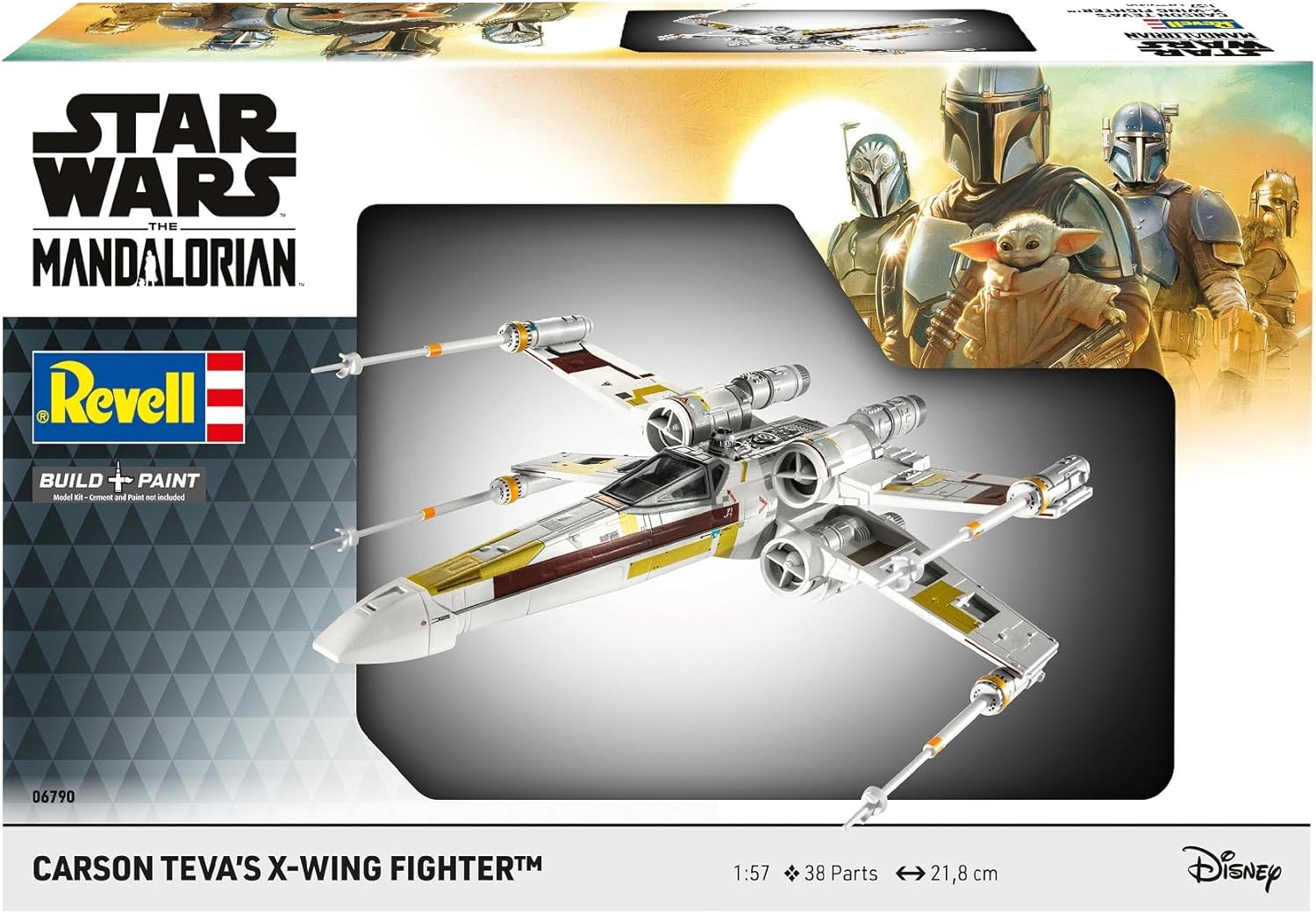 Revell 06790 Carson Teva's X-Wing Fighter: The Mandalorian 1:57 Schaal Ongebouwd/Ongeschilderd Plastic Model Kit