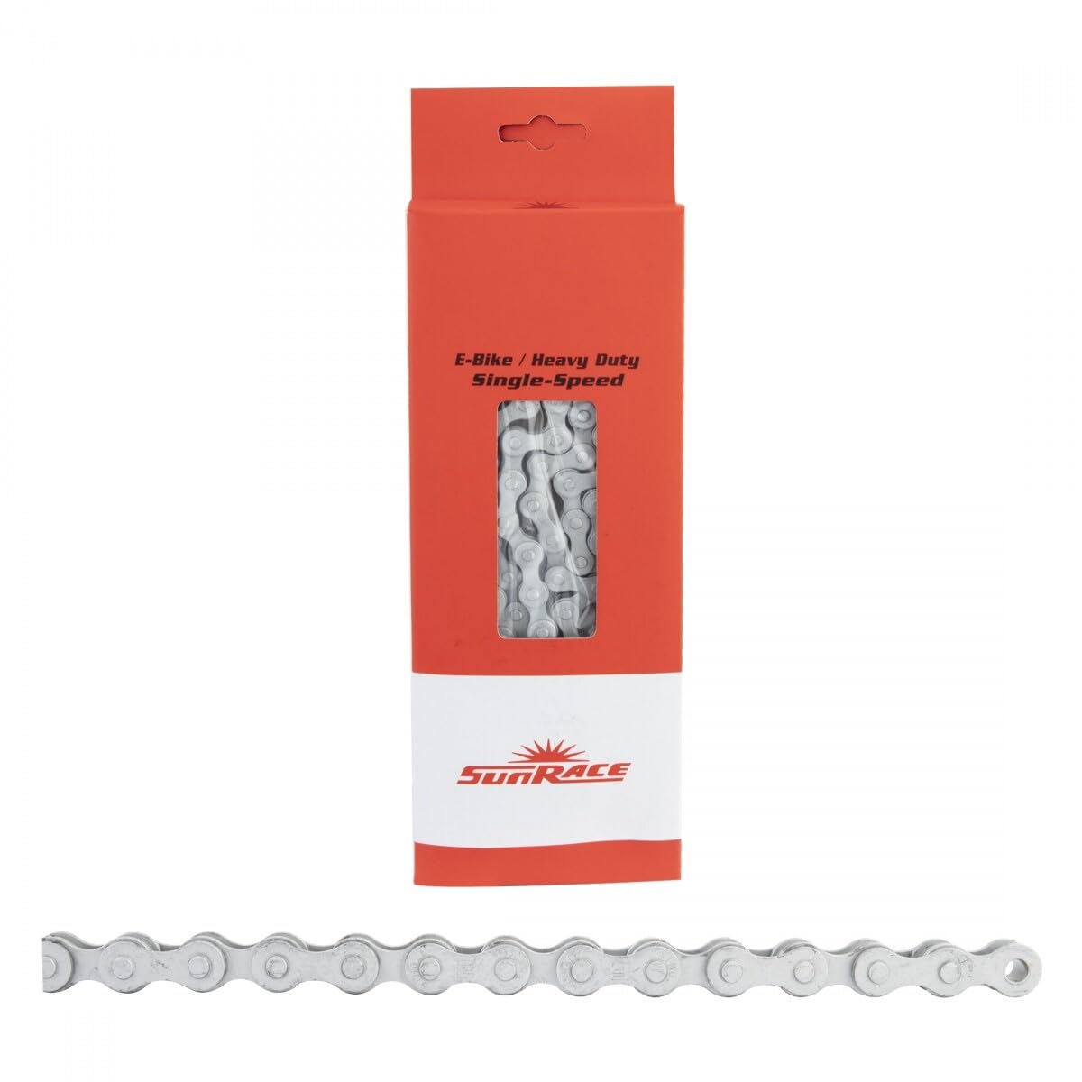 SunRace: CNS1E EBIKE CHAIN DACROM 112L - Grey - Single Speed