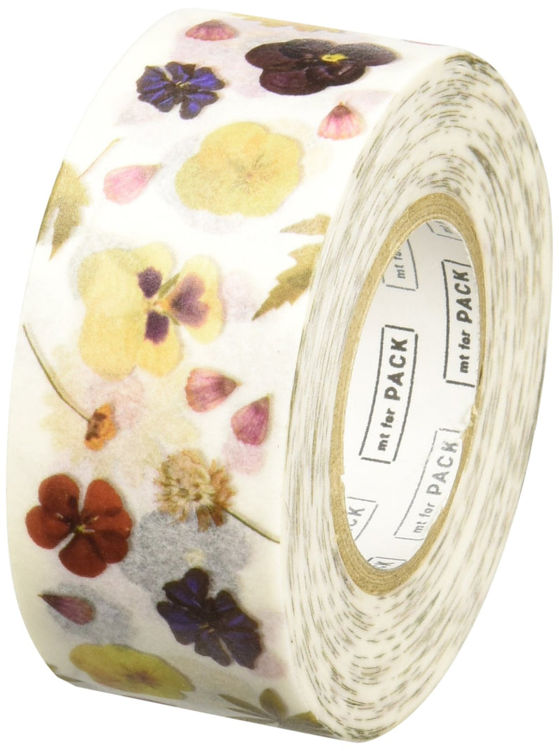 MT Pack Washi Paper Masking Tape: 1 in. x 17 yds. (Pressed Flower