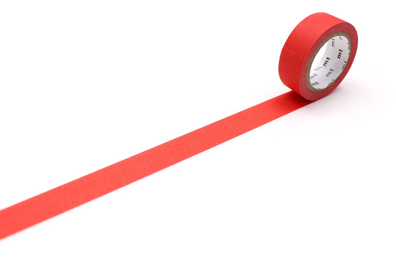 MT Washi Masking Tape - Mat Rood - 1 Rol