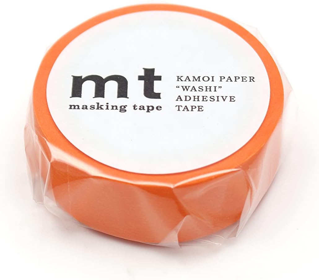 MT Washi Masking Tape - Matte Orange - 1 Roll