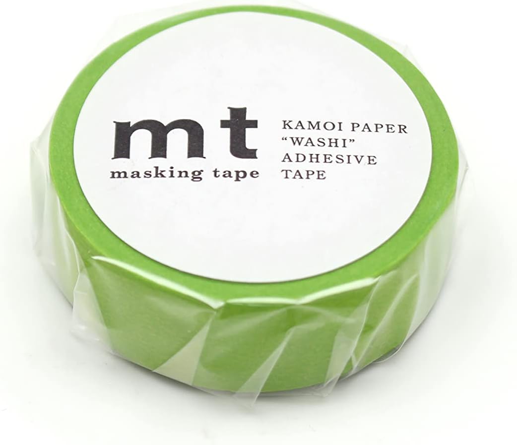 MT Washi Masking Tape - Matte Yellowgreen - 1 Roll