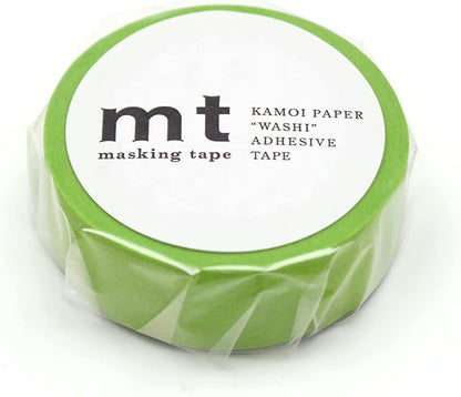 MT Washi Masking Tape - Matte Yellowgreen - 1 Roll