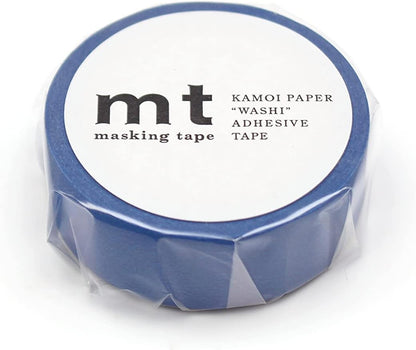 MT Washi Masking Tape - Matte Blue - 1 Roll