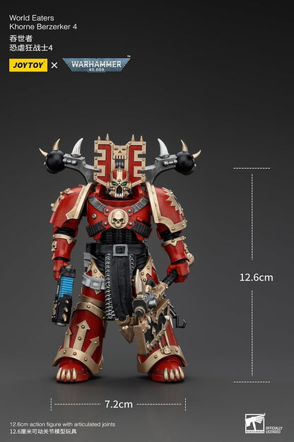 Warhammer 40K Action Figure 1/18 World Eaters Khorne Berzerker 4 13 Cm