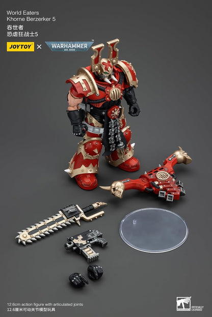 JoyToy Warhammer 40k : World Eaters Khorne Berzerker 5 Figurine d'action à l'échelle 1:18