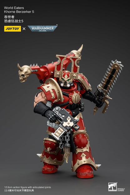 JoyToy Warhammer 40k : World Eaters Khorne Berzerker 5 Figurine d'action à l'échelle 1:18