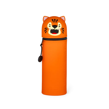 LEGAMI - 2-in-1 Soft Silicone Case - Kawaii Table Pen Holder, Zipper, Silicone, Pen Bag, Colouring Pencils Marker, H 18.5 cm